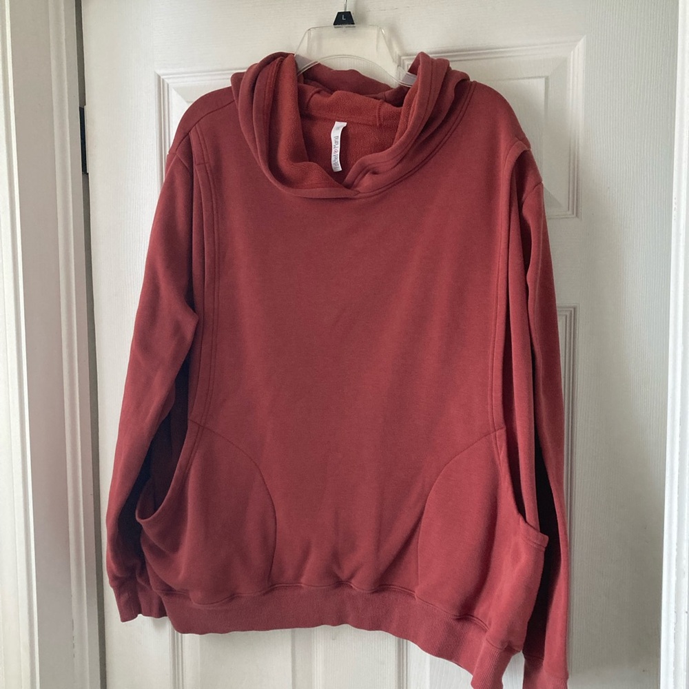 Latched Mama heavy hoodie 3X in Rust